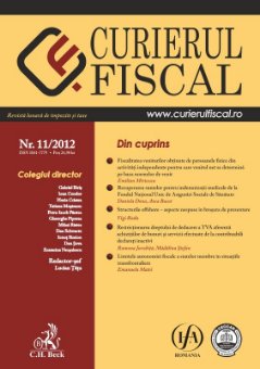Imagine Curierul fiscal, nr. 11/2012