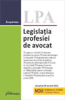 Legislatia profesiei de avocat actualziat 19 ianuarie 2015