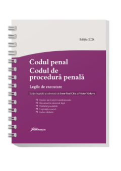 Codul penal. Codul de procedura penala. Legile de executare. Actualizat 1 septembrie 2024 - Spiralat- Ioan-Paul Chis, Victor Vaduva