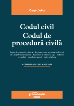 Codul civil. Codul de procedura civila. Actualizat la 8 ianuarie  2025- ***